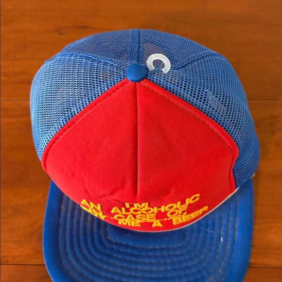 Vintage Funny Trucker Hat Beer Drinking NWT - Picture 2 of 6
